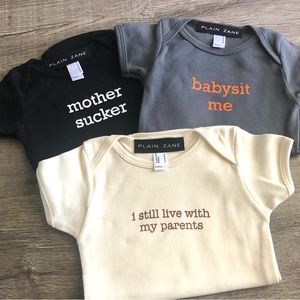 American Apparel Baby Onesies set of 3